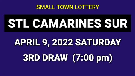 stl camarines sur|3RD DRAW, STL CAMARINES SUR 7PM RESULT TODAY April .